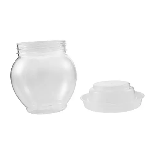 Produktbild: OKUMEYR Transparentes Gurkenglas Gärgefäß für Lebensmittel für Lebensmittel Beiz-Kit Tank lagercontainer durchsichtiges Plastikgefäß Gemüseglas aus Kunststoff