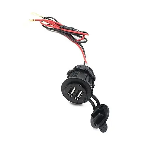 Produktbild: OKUMEYR Tragbarer 12-v-Auto- -Adapter Robust Schwarz Für Mobiltelefon