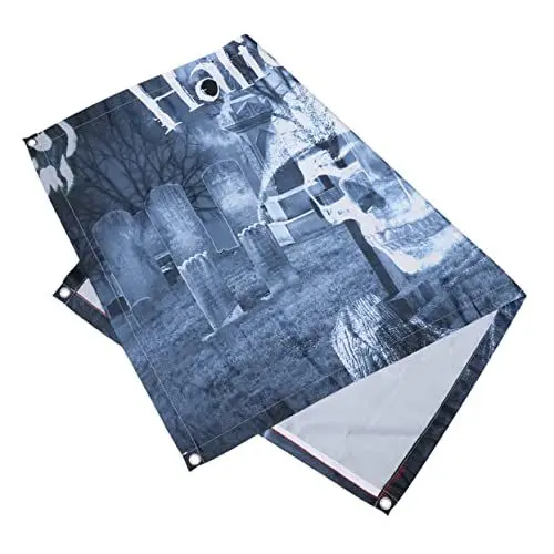 Produktbild: OKUMEYR Vorhang Dekor für den Tisch Halloween-Tischdecken erröten tischdecke Halloween-Tischmatte Halloween tischdecke Halloween Table Cloth vorhänge Party-Tischdecke Halloween-Dekor Vlies