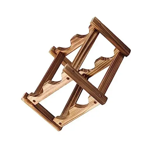 Produktbild: OKUMEYR Weinflaschenständer Weinlagerregal Aus Holz 2-Flaschen-displayhalter Für Zuhause