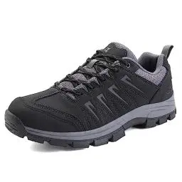 Produktbild: OL OUTJET LEGEND Wasserdichte Wanderschuhe für Herren, bequeme Leder-Arbeitsschuhe für Herren, leicht, rutschfest, Outdoor-Schuhe für den täglichen Gebrauch, Dunkelgrün, 13
