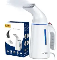 Produktbild: OLAYMEY Steamer Dampfglätter GY169, Dampfbügeleisen Kleidung Steamer Fast Wrinkle Remover, Dampfbürste Faltenentferner Kleingeräte Verwendbar für Reisen, Büro und Zuhause
