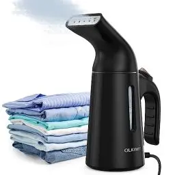Produktbild: OLAYMEY Steamer Dampfglätter GY169, Dampfbügeleisen Kleidung Steamer Fast Wrinkle Remover, Dampfbürste Faltenentferner Kleingeräte Verwendbar für Reisen, Büro und Zuhause, Schwarz