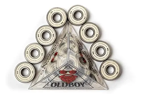 Produktbild: Oldboy Premium Ceramic - Keramik-Kugellager für Longboard & Skateboard - unzerstörbar - schnelleres & geschmeidigeres Fahren