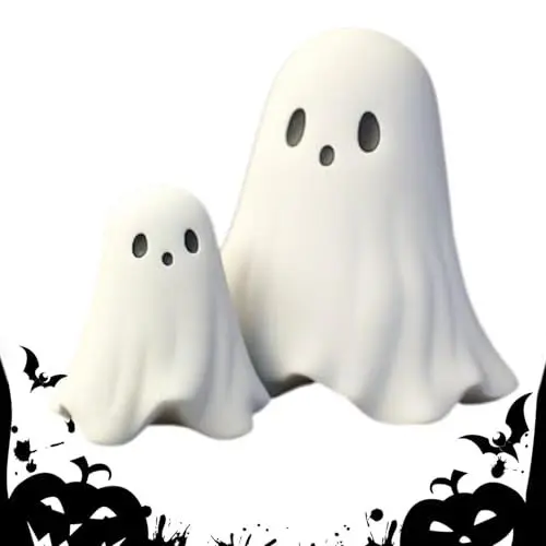 Produktbild: Oldmoom Geisterskulptur, Geisterfigur – Halloween-Geisterfiguren, Geisterfiguren aus Harz, gruselige Geisterornamente für Halloween für die Dekoration von Haus und