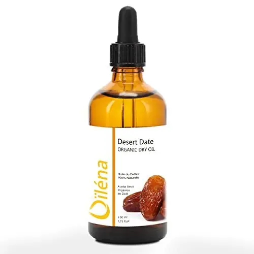 Produktbild: Oïléna - Bio-Wüsten-Dattelöl Trockenöl | Restaurative Haarpflege | Anti-Aging Hautpflege | Fördert Elastizität und Festigkeit | Reduziert sichtbare Falten | Ultra durchdringend, 50 ML