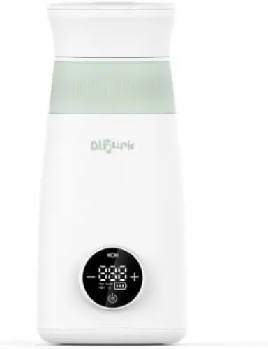 Produktbild: Olfjurk Tragbarer Flaschenwärmer unterwegs für Baby, Wireless tragbare Babyflaschenwärmer, Wärmer und automatischer Mixer von Neugeborenenflaschen für Muttermilch oder grüne Formel
