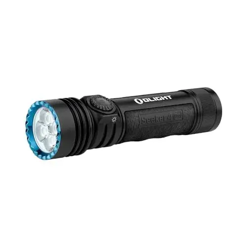 Produktbild: OLIGHT Seeker 4 Pro LED-Taschenlampe, 260 m Reichweite, 4600 lm und 16895 CD (schwarz)