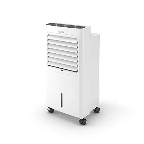 Produktbild: Olimpia Splendid 99311 Peler 8 Turmventilator Kühler Ionisator mit Fernbedienung, Timer und Kanister 8 Liter, 400 m3/h, 75 W