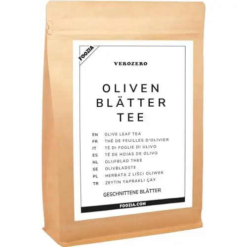 Produktbild: Olivenblättertee Geschnitten 50g Ohne Zusätze Purer Olivenblätter Tee von Foozia