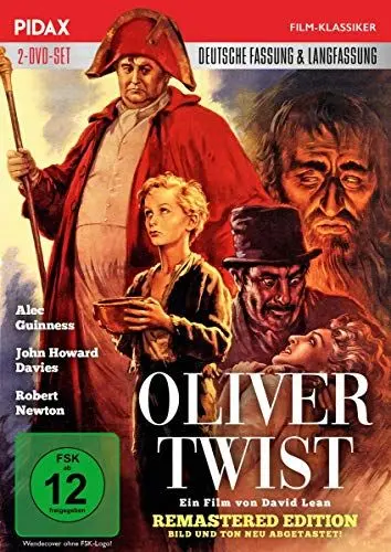 Produktbild: Oliver Twist - Remastered Edition / David Leans aufwändiges Meisterwerk mit neu abgetastetem Bild und Ton in der deutschen und in der Langfassung (Pidax Film-Klassiker) (2 DVDs)