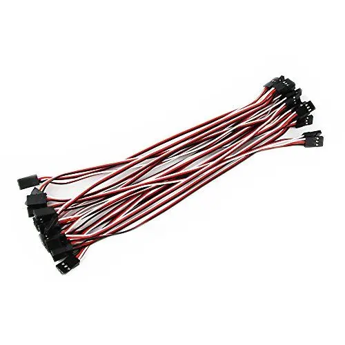 Produktbild: OliYin 20pcs 26awg 7.87in 20cm 200mm Servoverlängerungskabel Futaba JR männlich zu männlich Draht Kabel