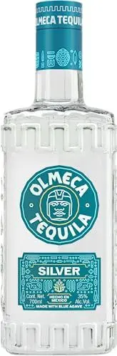 Produktbild: Olmeca Blanco Tequila Clasico – Klarer Tequila Silver mit süßer und belebender Agaven-Note – Mexikanische Spirituose aus dem Herzen der blauen Agave – 1 x 0,7 l