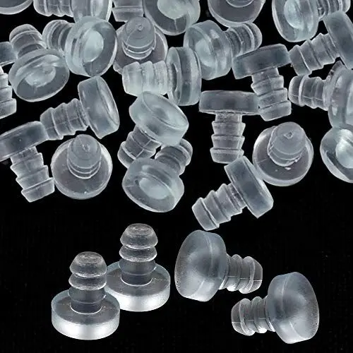 Produktbild: OLRWSLG 40 Stück Tisch Stoßfänger Lärm Dämpfung Pads Kieselgel Anschlagpuffer, Transparent Schutzpuffer Weich Elastikpuffer Dauerhaft Möbelpuffer für Möbelkissen Schalldämpfer Fensteranschlag