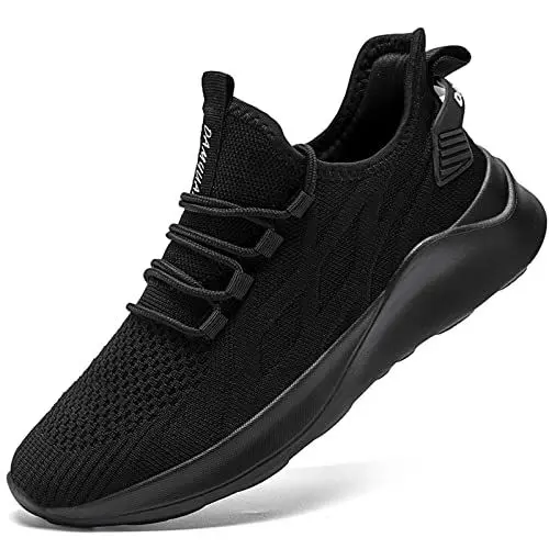 Produktbild: Oltyutc Damen Schuhe Sportschuhe Turnschuhe Laufschuhe Joggingschuhe Atmungsaktiv Sommerschuhe Outdoor Fitnessschuhe Tennisschuhe Sneaker Schwarz EU 39