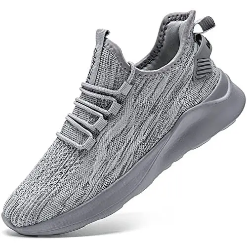 Produktbild: Oltyutc Schuhe Damen Turnschuhe Sportschuhe Leichte Laufschuhe Hallenschuhe Atmungsaktiv Walkingschuhe Indoor Fitnessschuhe Joggingschuhe Grau EU 41