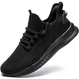 Produktbild: Oltyutc Schuhe Herren Laufschuhe Sportschuhe Turnschuhe Sommer Schuhe Leichtgewichts Slip on Sneaker Straßenlaufschuhe Outdoor Gym Freizeitschuhe Schwarz Herren EU 44