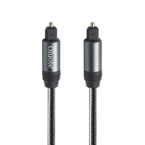 Produktbild: Oluote Optisches Audiokabel,Toslink Cabel,Aluminiumgehäuse, ABS-Anschluss,Digitales Optisches Kabel für Soundbar, Fernseher, PS4, Xbox, Spielekonsole und mehr (1.5M)