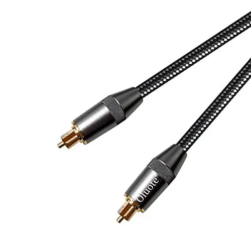 Produktbild: Oluote Optisches Audiokabel, Toslink-Kabel, Aluminiumgehäuse, Vergoldeter Stecker, Digitales Optisches Kabel für Soundbar, Fernseher, PS4, Xbox, Spielekonsole und mehr(1.5m)