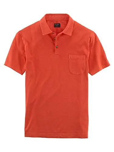 Produktbild: OLYMP Herren Polo-Shirt Kurzarm Polo,Uni,modern fit,Polo-Kragen,rot 35,L