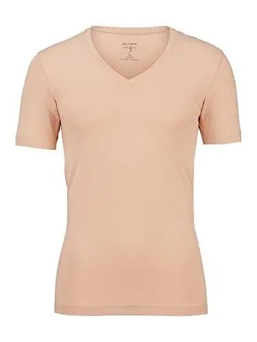 Produktbild: OLYMP Herren T-Shirt Langarm Level.Five,Einfarbig,Body fit,Caramel 24,XL