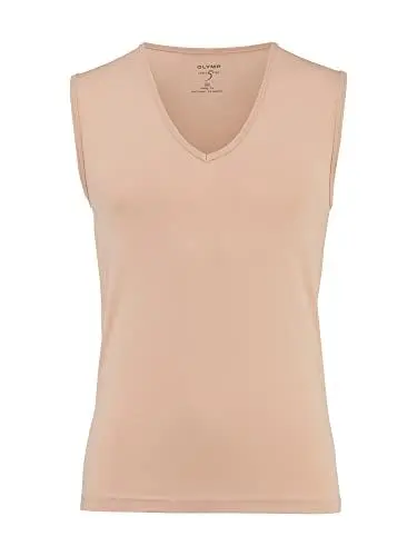 Produktbild: OLYMP Herren T-Shirt Langarm Level.Five,Einfarbig,Body fit,Caramel 24,S