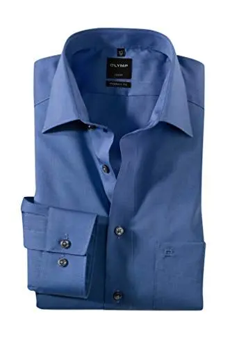 Produktbild: OLYMP Luxor Herren Hemd / Modern Fit / Langarm- Gr. 43, Nachtblau
