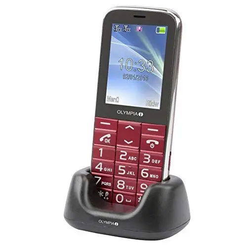 Produktbild: Olympia 2220 Joy II Handy für Senioren ohne Vertrag Seniorenhandy Tastenhandy mit großen Tasten lauter Klingelton Kamera 2,4
