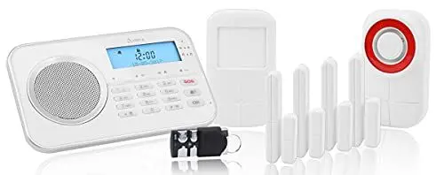 Produktbild: Olympia - Premium Alarmanlagen Set Protect 9878 GSM | Alarmanlage Haus mit Außensirene | Funk Alarmanlage Wohnung mit App | Plug&Play bis zu 32 Sensoren mit GSM Modul