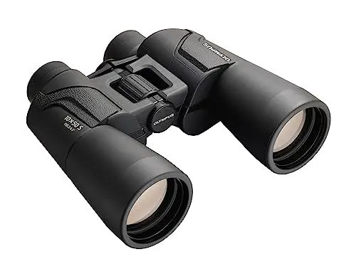 Produktbild: Olympus Fernglas 10x50 S mit Trageriemen, Tasche, Klare Bilder, natürliche Farben, breites Sichtfeld, leichtgewichtig - ideal für Naturbeobachtung, Sport und Konzerte