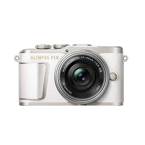 Produktbild: Olympus PEN E-PL9 Kit, Micro Four Thirds Systemkamera (16,1 Megapixel, Bildstabilisator, elektronischer Sucher, 4K-Video) + M.Zuiko 14-42mm EZ Zoomobjektiv, weiß/silber