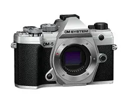 Produktbild: OM SYSTEM OM-5 Micro Four Thirds Systemkamera, 20 MP Live MOS-Sensor, optimierte 5-Achsen-Bildstabilisierung, IP53, Handheld High Res Shot, Silber