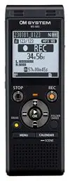 Produktbild: OM SYSTEM WS-883 hochwertiger digitaler Voice Rekorder mit integrierten Stereomikrofonen, Direkt-USB, Rauschunterdrückung, 8 GB interner Speicher, VCVA, schwarz