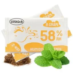 Produktbild: OMECO 2 Wege Feuchtigkeitsregulierung 58% Luftfeuchtigkeit, 8g x 10 Stück Luftfeuchtigkeitsregulierung Feuchtigkeitspacks Aufbewahrung von Kräutern
