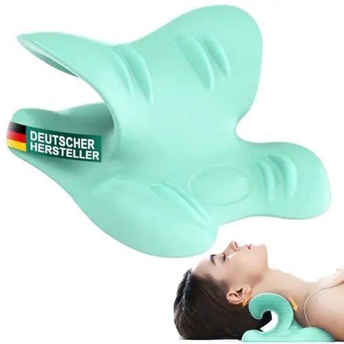 Produktbild: OMH nutrition OH MY HEALTH Nackenstrecker Nackenrolle orthopädisch Schulter Relaxer Nackendehner tragbares zervikales Traktionsgerät Nackentrainer Kissen