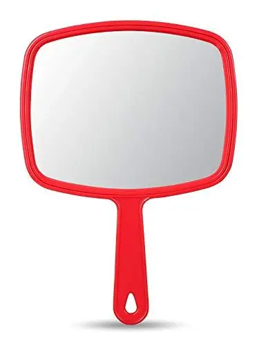 Produktbild: OMIRO Handspiegel, Handspiegel mit Griff, Union Jack Rot