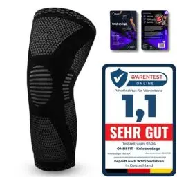 Produktbild: Omni Fit Entdecken Sie die neue Kniebandage zweite Haut für schmerzfreie Bewegung und unübertroffenen Komfort! Maximale Unterstützung ohne Schwitzen – für ein selbstbewusstes, aktives Leben.