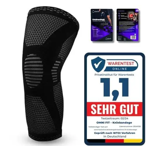 Produktbild: Omni Fit ® Die neue Kniebandage (1Stk): Ihre zweite Haut für schmerzfreie Bewegung und unübertroffenen Komfort! Maximale Unterstützung ohne Schwitzen-für ein selbstbewusstes,aktives Leben.