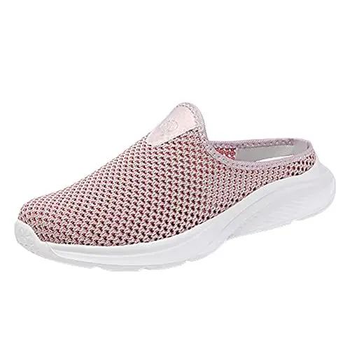 Produktbild: On Cloud Damen Hausschuhe Schuhe Damen Freizeit Damen Slip On Travel Weiche Sohle Bequeme Schuhe Outdoor Mesh Runing Mode Sport Atmungsaktive Schuhe Sandalen Damen Plateau Badesandalen (Pink, 37)