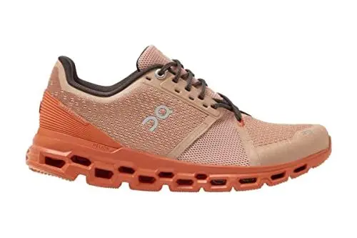 Produktbild: On Damen Cloudstratus Laufschuhe Neutralschuh Rosebrown/Flare - Rost 36