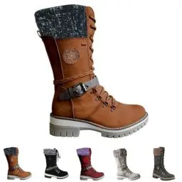 Produktbild: warehouse deal Winterstiefel Damen Casual Langschaft Boots Winterschuhe Bequem Runde Zehe Flach Stiefeletten blitzangebote des tages sale damen