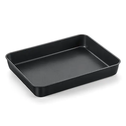 Produktbild: Antihaft Backblech, Onader Edelstahl Auflaufform Tiefes Kuchenform Backform für Brownies, Lasagne, Auflauf, 31,8 x 24,8 x 5 cm, Gesund & Schwerlast, Rostbeständig & Leicht zu reinigen