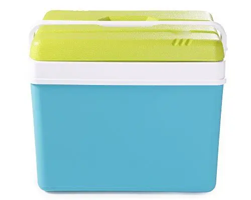 Produktbild: Ondis24 Kühlbox, 35 Liter, 48 x 30 x 40 (H) cm, Thermobehälter Auto, Kühltruhe, Promo, thermoisoliert, türkis