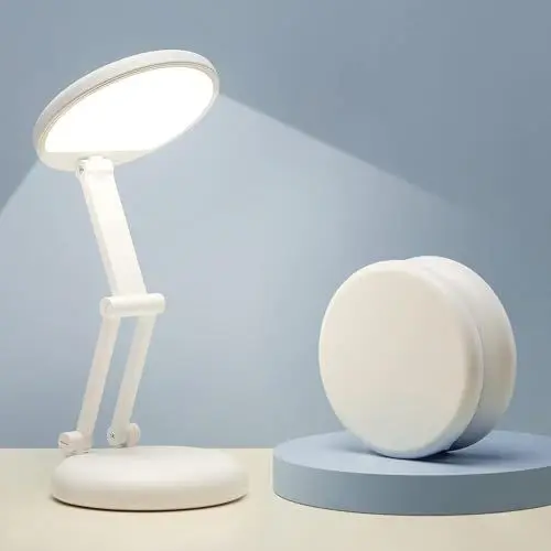 Produktbild: One Fire Tischlampe Kabellos LED Tischlampe Akku Lampe, Tischlampe Faltbar & Tragbar, 9 Helligkeit LED Tischlampe Kabellos Akku, LED Tischlampe Akku Tischlampe Lampe,Leselampe LED Tischlampe Desk Lamp