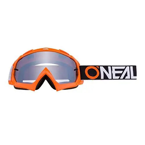 Produktbild: O'NEAL Motocross Brille & Fahrradbrille Herren Damen B-10 Goggle TWOFACE I Orange-Silber I MX MTB DH FR I Motorradbrille mit 1,2mm 3D-Linse für klare Sicht I UV-Schutz | Orange Silber | One Size