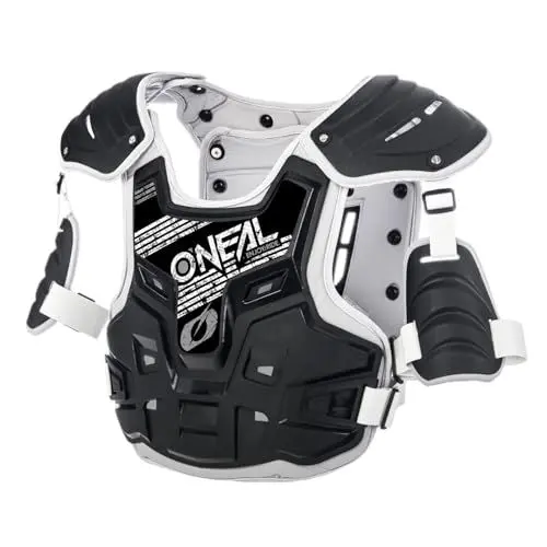 Produktbild: O'NEAL | Brustprotektor | Motocross Enduro | Aus Kunststoff-Spritzguss, Verstellbare Hüftgurte PXR Stone Shield Brustpanzer | Erwachsene | Schwarz Grau | One Size