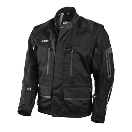 Produktbild: O'NEAL | Enduro-Jacke | Enduro MX | Wasserabweisendes Außenmaterial, Protektorentaschen an Rücken, Ellenbogen und Schultern | Baja Racing Jacket | Erwachsene | Schwarz | Größe S