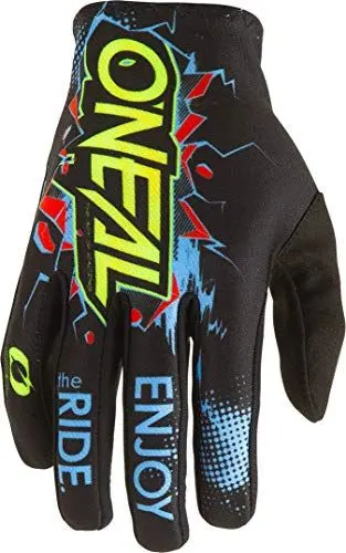 Produktbild: O'NEAL | Fahrrad- & Motocross-Handschuhe | Kinder | MX MTB DH FR Downhill Freeride | Langlebige, Flexible Materialien, belüftete Handoberseite | Matrix Youth Glove Villain | Schwarz | Größe S