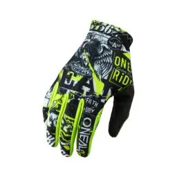 Produktbild: O'NEAL | Fahrrad- & Motocross-Handschuhe | MX MTB DH FR Downhill Freeride | Langlebige, Flexible Materialien, belüftete Handoberseite | Matrix Glove Attack | Unisex | Schwarz Neon Gelb | Größe XL