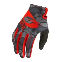 Produktbild: O'NEAL | Fahrrad- & Motocross-Handschuhe | MX MTB DH FR Downhill Freeride | Langlebige, Flexible Materialien, belüftete Handoberseite | Matrix Glove Camo V.22 | Erwachsene | Schwarz Rot | Größe XL